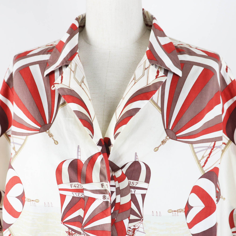 HERMES tops Main: 100% cotton Multi Margiela period Women 40 Used Authentic