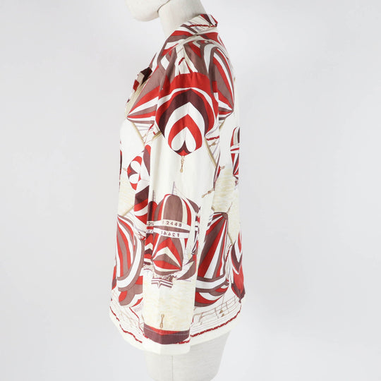 HERMES tops Main: 100% cotton Multi Margiela period Women 40 Used Authentic