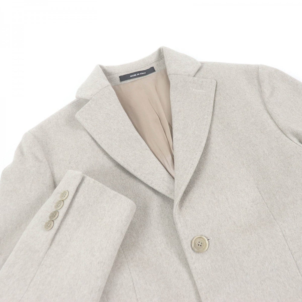 BARNEYS NEWYORK coat Outer: 100% wool, Lining: 100% rayon light beige mens 48 Used Authentic