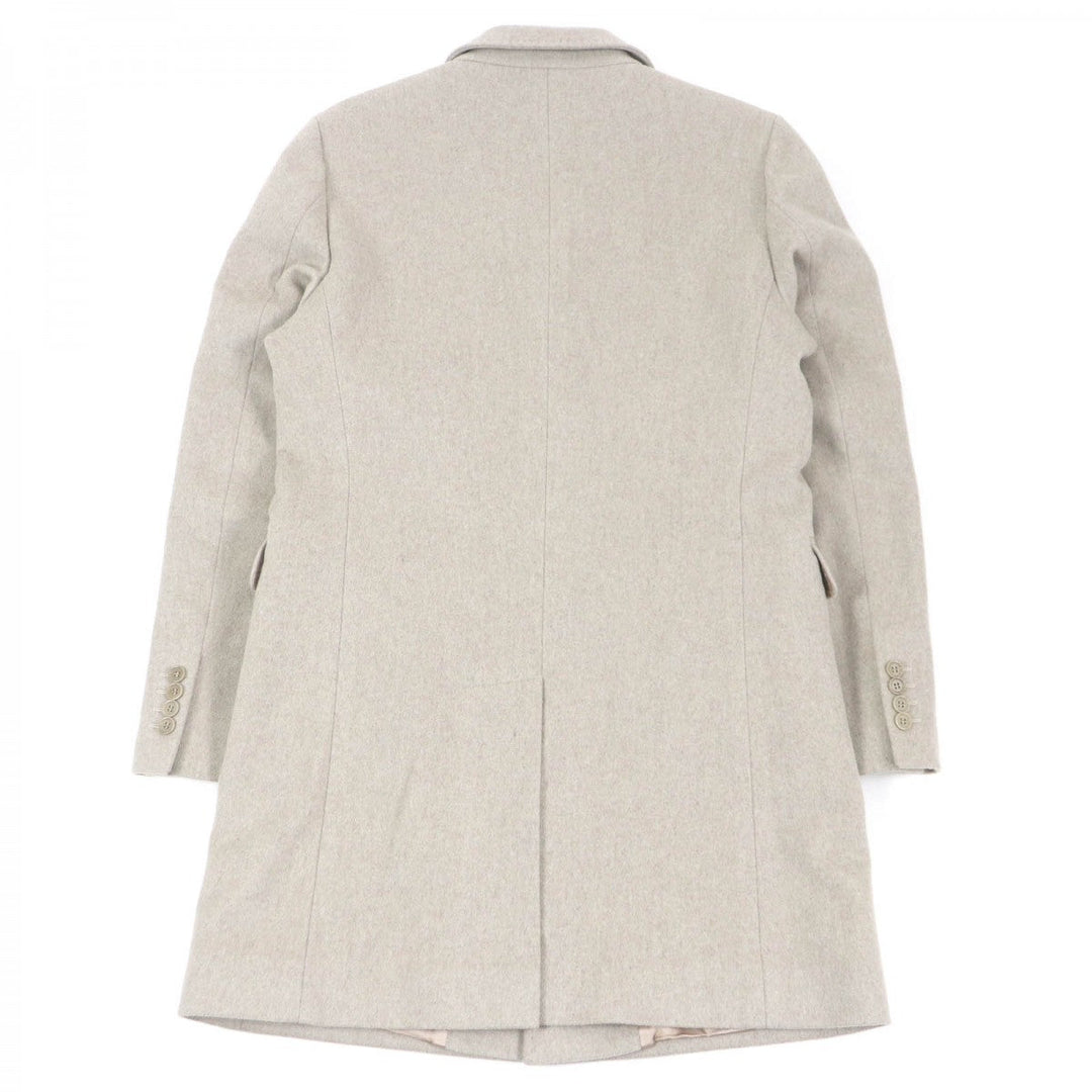 BARNEYS NEWYORK coat Outer: 100% wool, Lining: 100% rayon light beige mens 48 Used Authentic