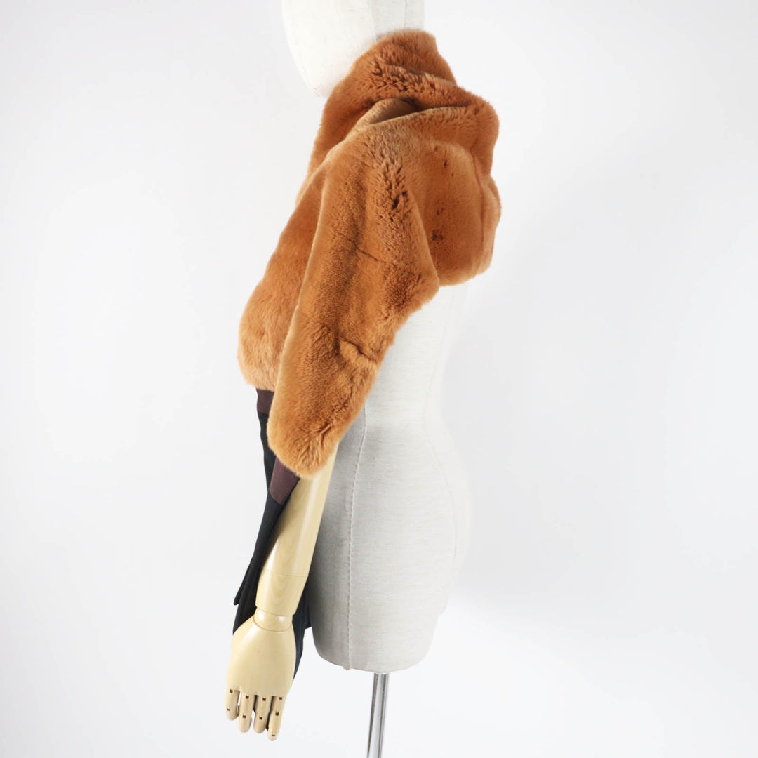 MARNI Stall Main: 100% wool, Part: Rabbit, Lining: 60% silk, Lining: 40% rayon Brown black Women Used Authentic