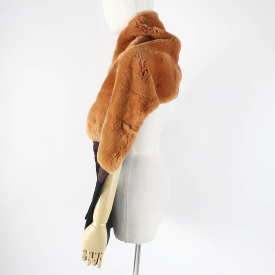 MARNI Stall Main: 100% wool, Part: Rabbit, Lining: 60% silk, Lining: 40% rayon Brown black Women Used Authentic