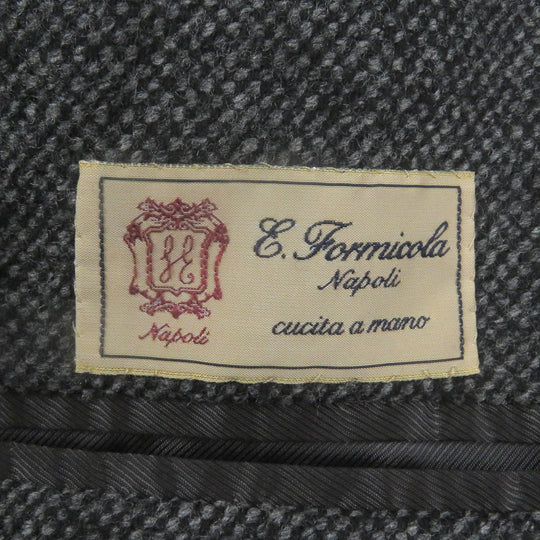 ERRICO FORMICOLA coat Outer: 100% wool, Lining: 60% rayon, Lining: 40% cupra gray mens 44 Used Authentic