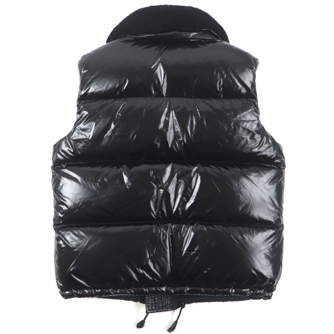 DSQUARED2 Down vest S71FB0292 Outer: 100% nylon, Lining: 100% nylon, Filling: 80% down, Filling: 20% feather, Fur: Mouton black mens 48 Used Authentic