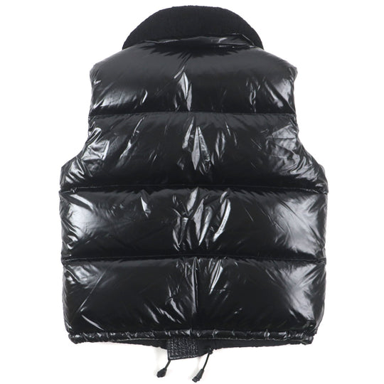 DSQUARED2 Down vest S71FB0292 Outer: 100% nylon, Lining: 100% nylon, Filling: 80% down, Filling: 20% feather, Fur: Mouton black mens 48 Used Authentic