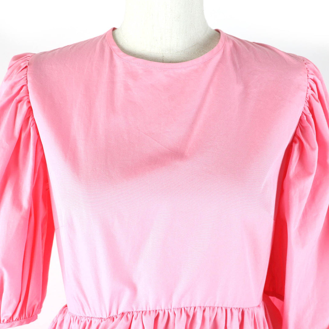 CECILIE BAHNSEN one piece 22RTW10014 Main: 100% cotton pink DELANY DRESS Women Used Authentic