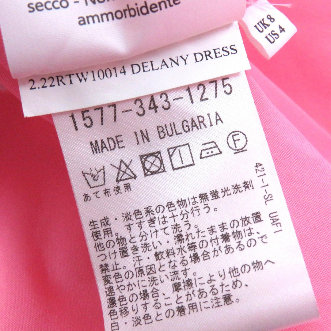 CECILIE BAHNSEN one piece 22RTW10014 Main: 100% cotton pink DELANY DRESS Women Used Authentic