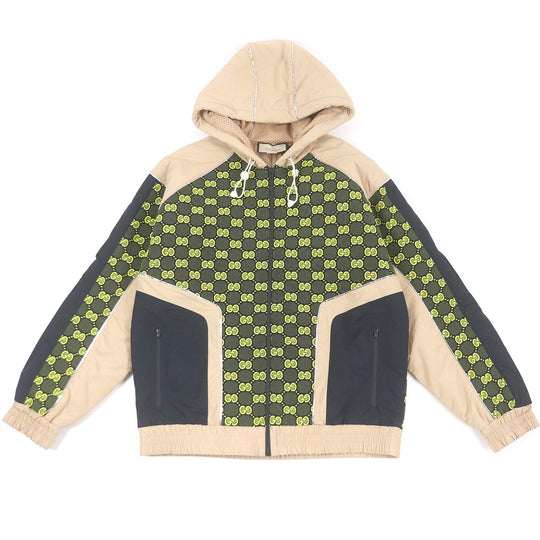 GUCCI Jacket 752157 Outer: 100% nylon, some: 96% nylon, some: 4% polyurethane, some: 61% polyurethane, some: 39% polyester beige mens M Used Authentic