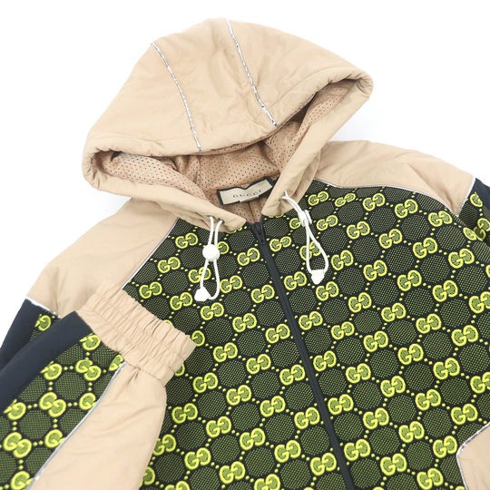 GUCCI Jacket 752157 Outer: 100% nylon, some: 96% nylon, some: 4% polyurethane, some: 61% polyurethane, some: 39% polyester beige mens M Used Authentic