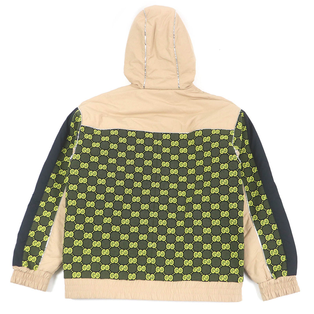 GUCCI Jacket 752157 Outer: 100% nylon, some: 96% nylon, some: 4% polyurethane, some: 61% polyurethane, some: 39% polyester beige mens M Used Authentic