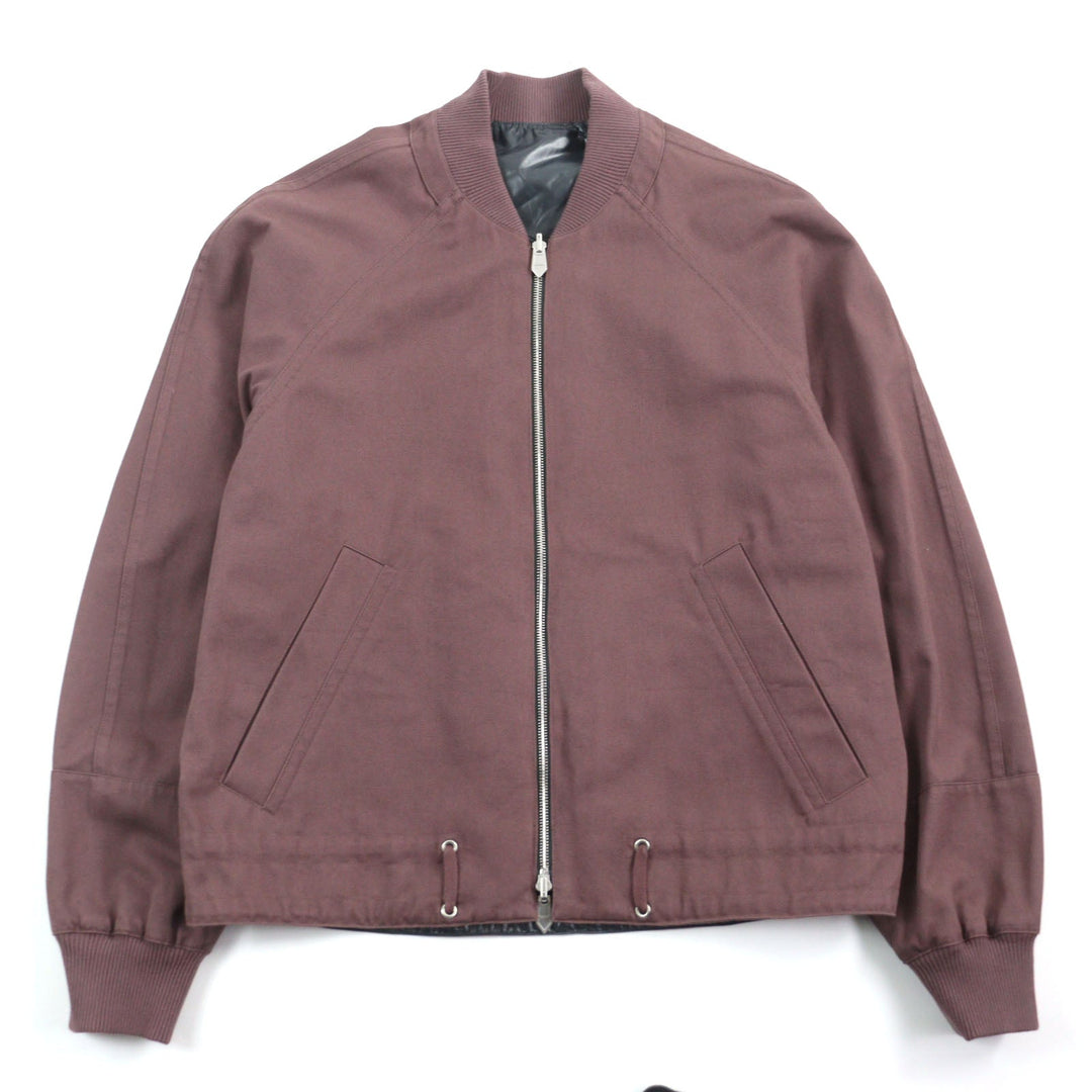 HERMES Jacket 21-5514 Main: 100% cotton, part: 100% nylon, part: 81% cotton, part: 16% nylon, part: 3% polyurethane Purple Khaki Gray mens 54 Used Authentic