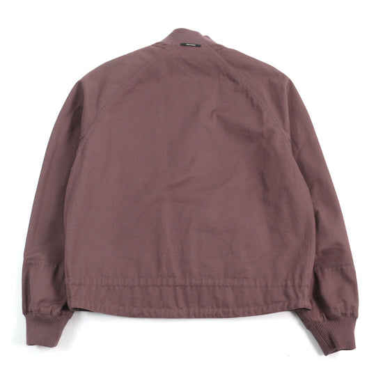 HERMES Jacket 21-5514 Main: 100% cotton, part: 100% nylon, part: 81% cotton, part: 16% nylon, part: 3% polyurethane Purple Khaki Gray mens 54 Used Authentic