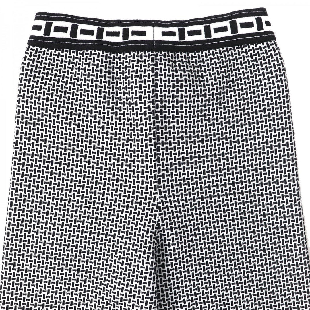 HERMES Pants 2H2405DD Main: 54% wool, Main: 41% polypropylene, Main: 4% nylon, Main: 1% polyurethane, Part: 65% wool Black White Women 38 Used Authentic