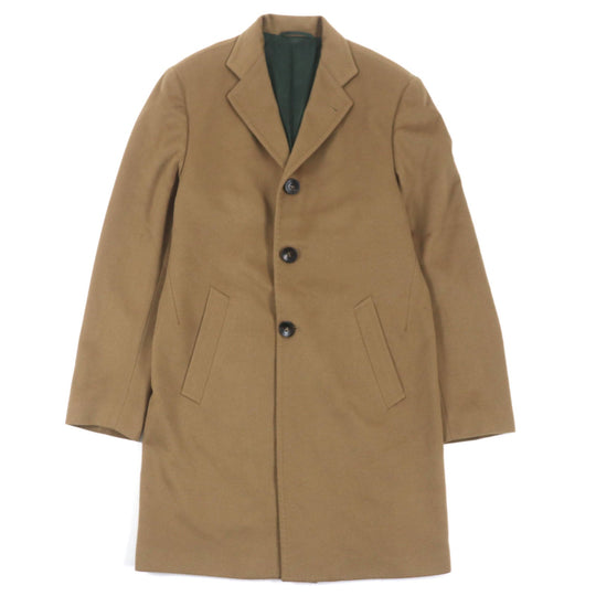 KITON Chester coat Outer: 100% cashmere, Lining: 100% cupra Camel mens 44 Used Authentic