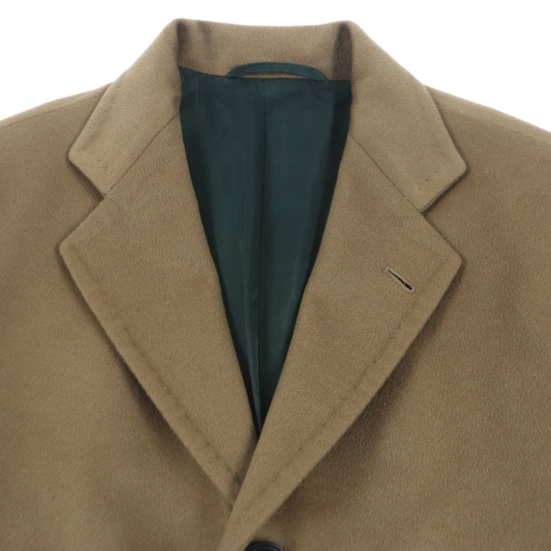 KITON Chester coat Outer: 100% cashmere, Lining: 100% cupra Camel mens 44 Used Authentic