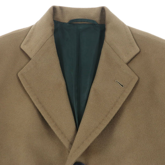 KITON Chester coat Outer: 100% cashmere, Lining: 100% cupra Camel mens 44 Used Authentic
