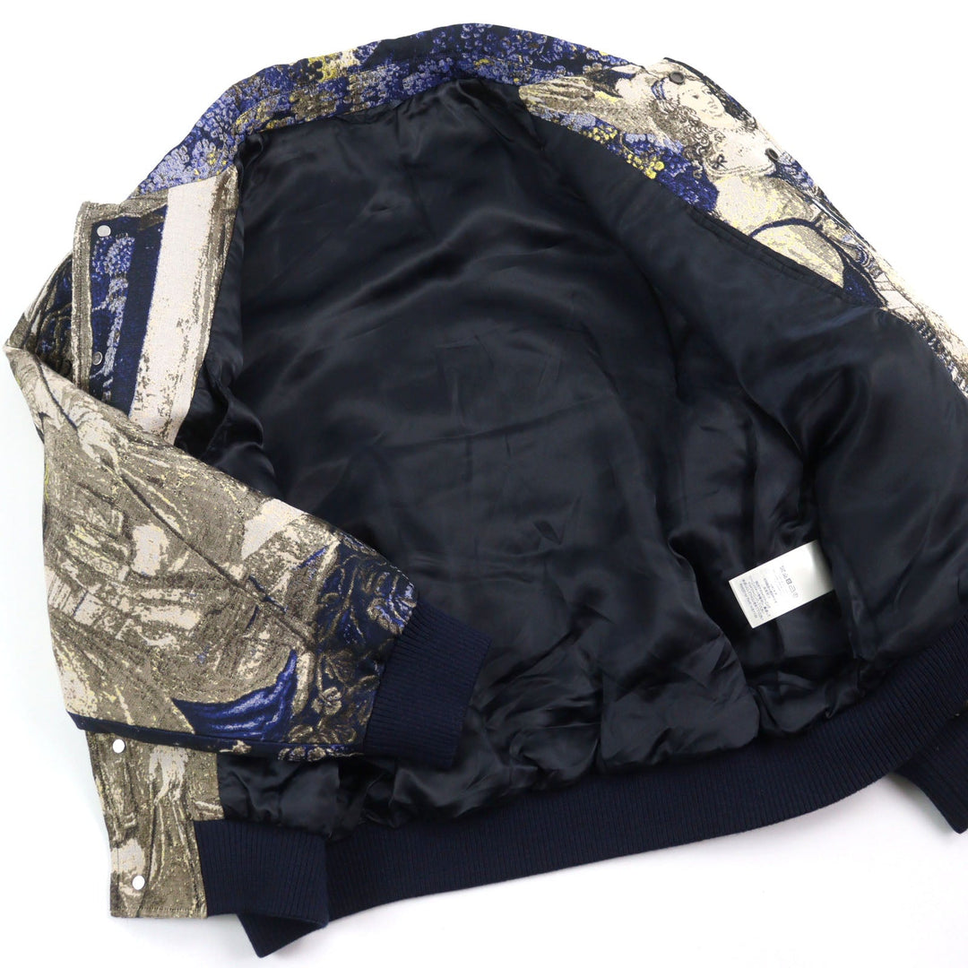 LOUIS VUITTON Blouson HIB11W Outer material: 52% polyester, Outer material: 48% cotton, Lining: 100% cupra Multicolor All-over Pattern mens 52 Used Authentic