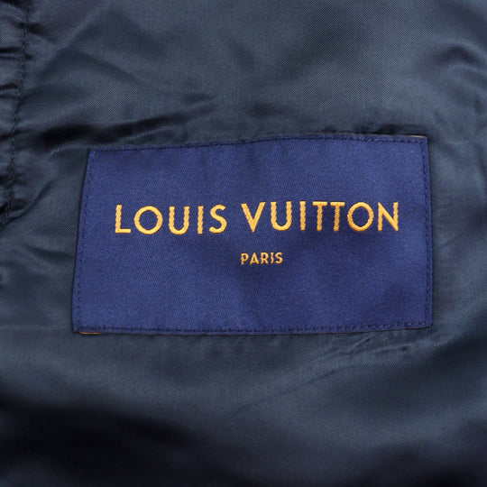 LOUIS VUITTON Blouson HIB11W Outer material: 52% polyester, Outer material: 48% cotton, Lining: 100% cupra Multicolor All-over Pattern mens 52 Used Authentic