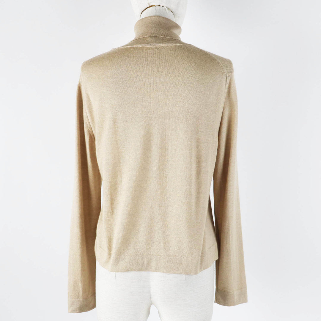 HERMES knit Main: 70% cashmere, Main: 30% silk beige Margiela period Women Used Authentic