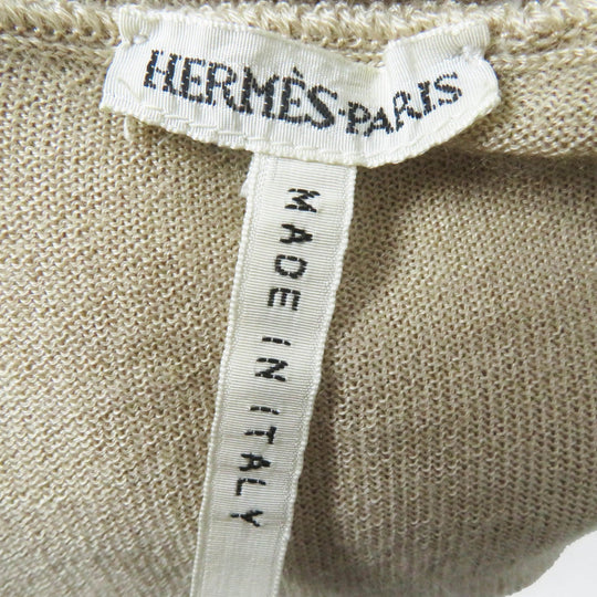 HERMES knit Main: 70% cashmere, Main: 30% silk beige Margiela period Women Used Authentic