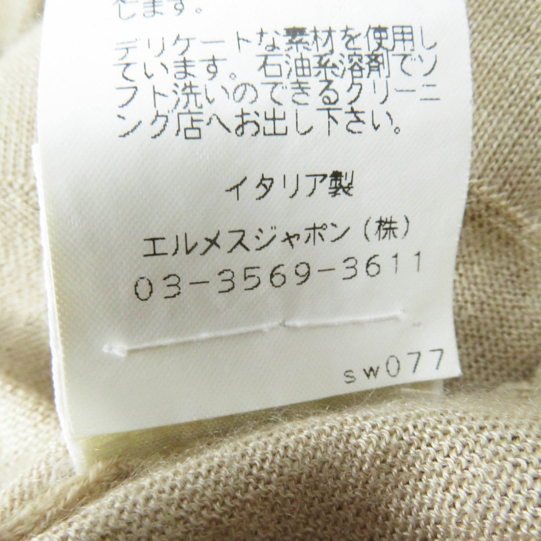 HERMES knit Main: 70% cashmere, Main: 30% silk beige Margiela period Women Used Authentic
