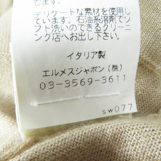 HERMES knit Main: 70% cashmere, Main: 30% silk beige Margiela period Women Used Authentic
