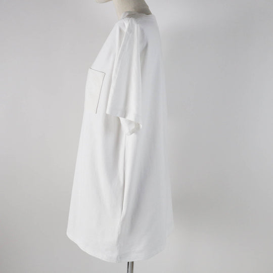 HERMES Short sleeve T-shirt 3H4615DL Main: 100% cotton white Women 38 Used Authentic