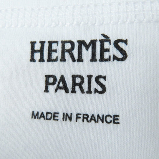 HERMES Short sleeve T-shirt 3H4615DL Main: 100% cotton white Women 38 Used Authentic