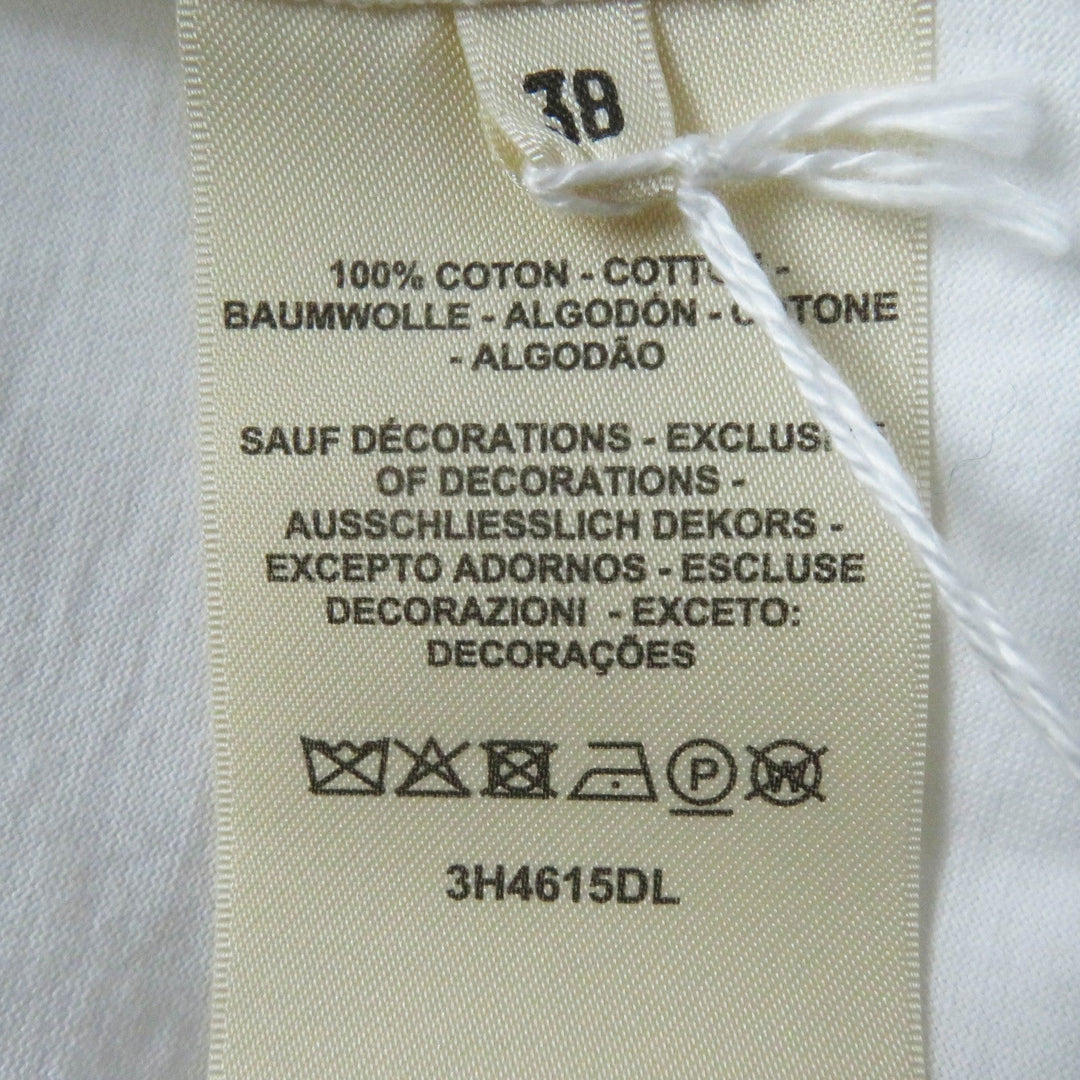 HERMES Short sleeve T-shirt 3H4615DL Main: 100% cotton white Women 38 Used Authentic
