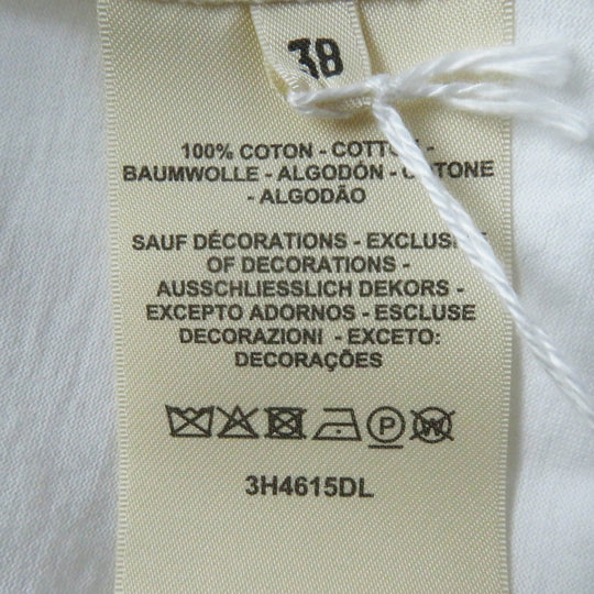HERMES Short sleeve T-shirt 3H4615DL Main: 100% cotton white Women 38 Used Authentic