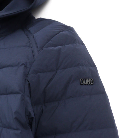 DUNO Down jacket Outer: 86% nylon, Outer: 14% polyurethane, Outer: 82% nylon, Outer: 18% polyurethane, Lining: 90% nylon Navy type mens 44 Used Authentic