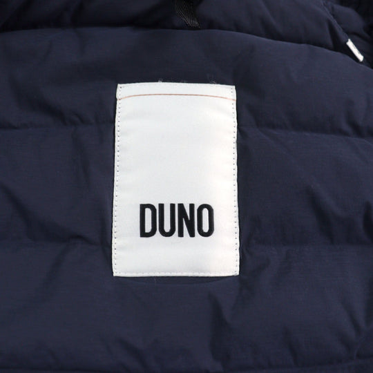 DUNO Down jacket Outer: 86% nylon, Outer: 14% polyurethane, Outer: 82% nylon, Outer: 18% polyurethane, Lining: 90% nylon Navy type mens 44 Used Authentic