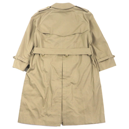 BURBERRY trench coat Outer: 51% cotton, Outer: 49% polyester, Lining: 50% polyester, Lining: 50% cotton beige mens 42 Used Authentic