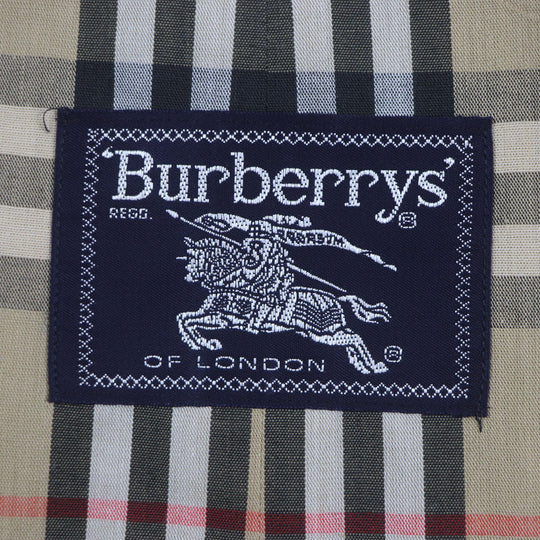 BURBERRY trench coat Outer: 51% cotton, Outer: 49% polyester, Lining: 50% polyester, Lining: 50% cotton beige mens 42 Used Authentic