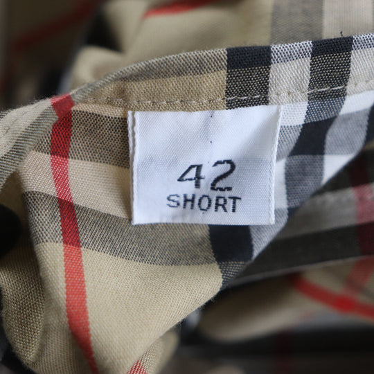 BURBERRY trench coat Outer: 51% cotton, Outer: 49% polyester, Lining: 50% polyester, Lining: 50% cotton beige mens 42 Used Authentic