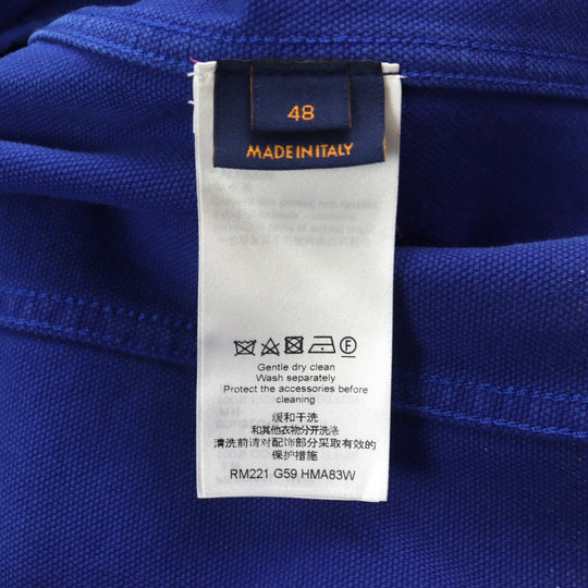 LOUIS VUITTON Denim Jacket HMA83W Main: 100% cotton, Leather part: Cowhide Blue pink Amen Break Cropped Gradient Denim Jacket mens 48 Used Authentic