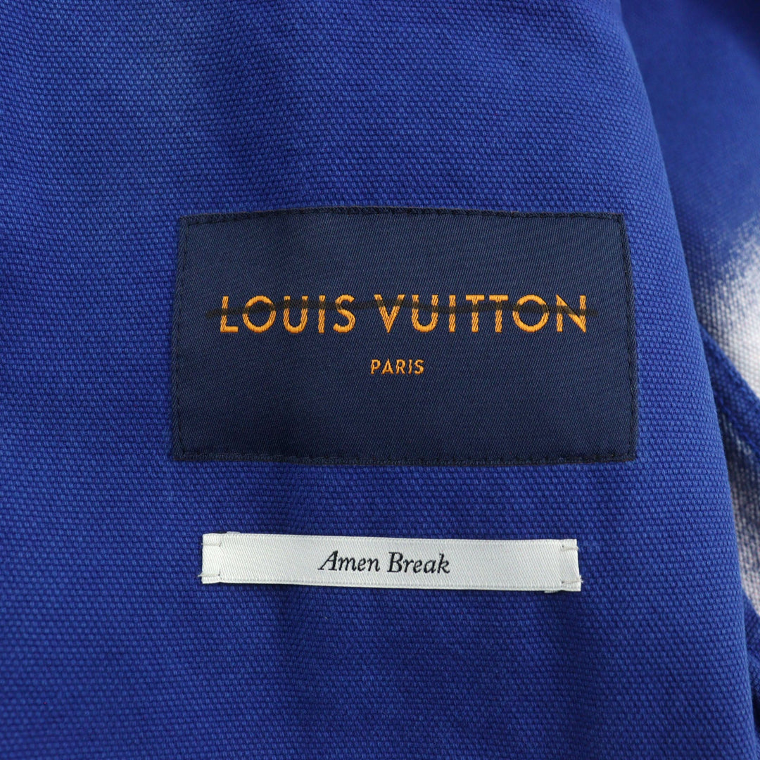 LOUIS VUITTON Denim Jacket HMA83W Main: 100% cotton, Leather part: Cowhide Blue pink Amen Break Cropped Gradient Denim Jacket mens 48 Used Authentic