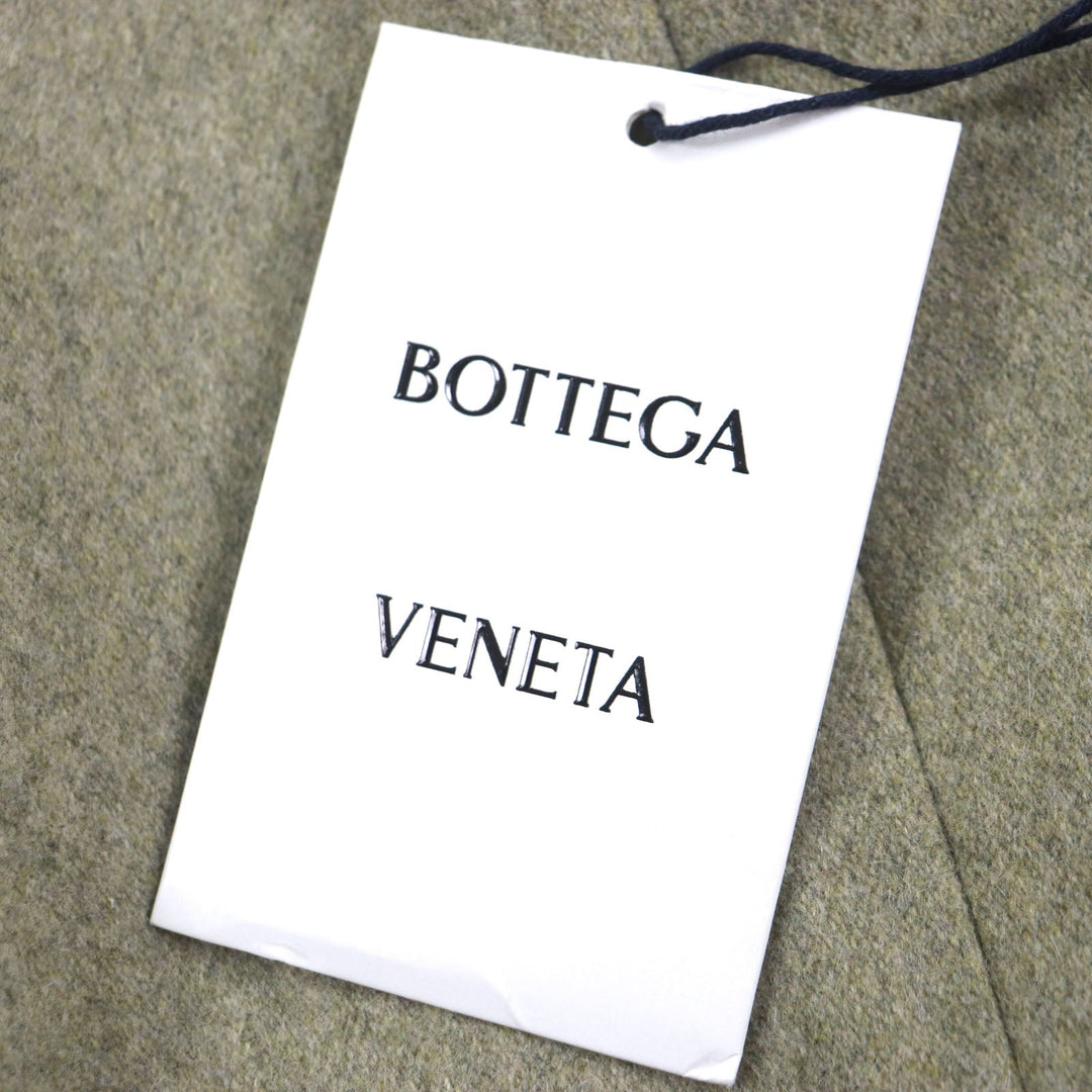 BOTTEGAVENETA Chester coat 647389 Outer: 80% wool, Outer: 20% nylon, Lining: 100% rayon, Lining: 100% cotton Green type mens 46 Used Authentic