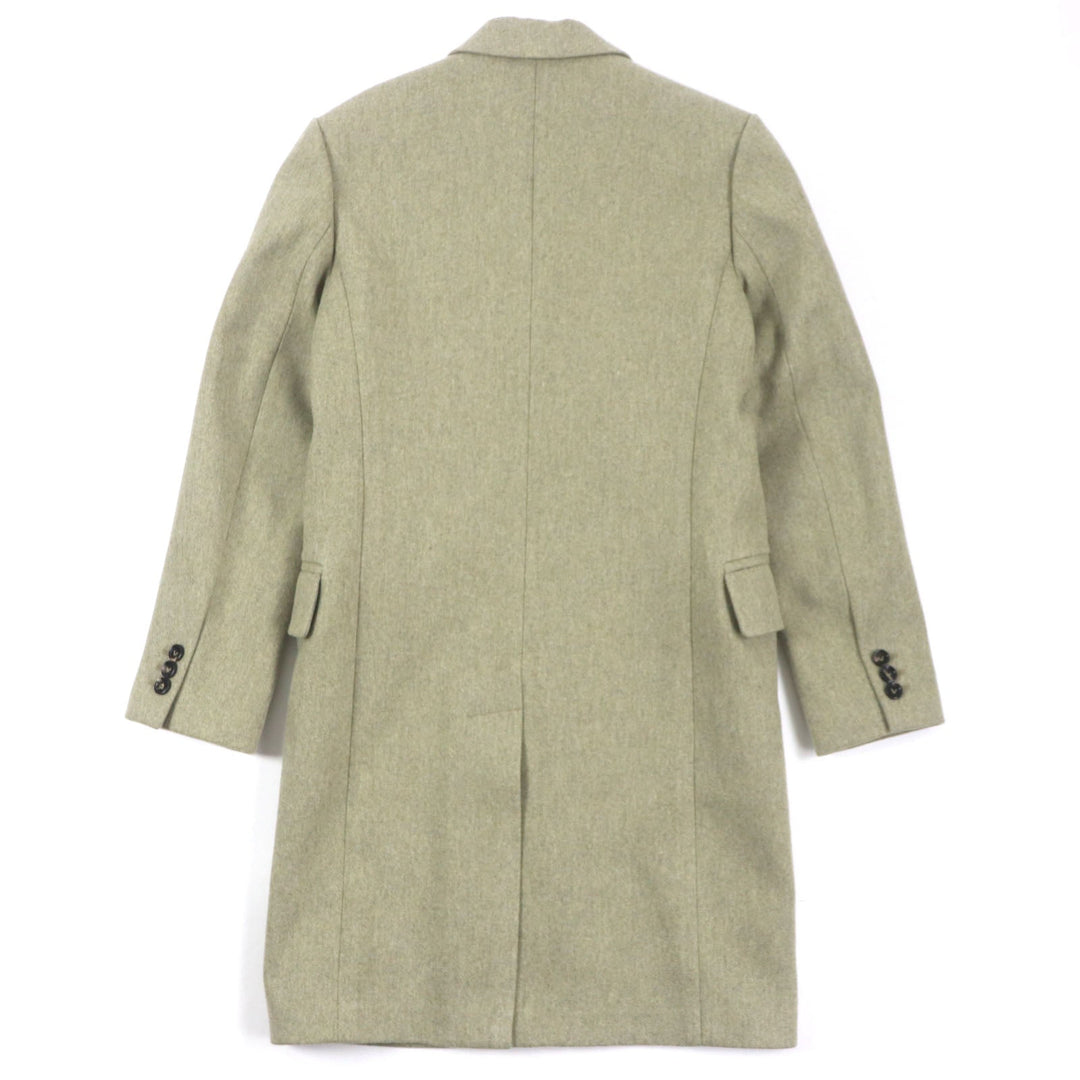 BOTTEGAVENETA Chester coat 647389 Outer: 80% wool, Outer: 20% nylon, Lining: 100% rayon, Lining: 100% cotton Green type mens 46 Used Authentic