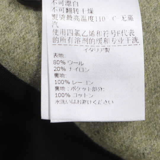 BOTTEGAVENETA Chester coat 647389 Outer: 80% wool, Outer: 20% nylon, Lining: 100% rayon, Lining: 100% cotton Green type mens 46 Used Authentic