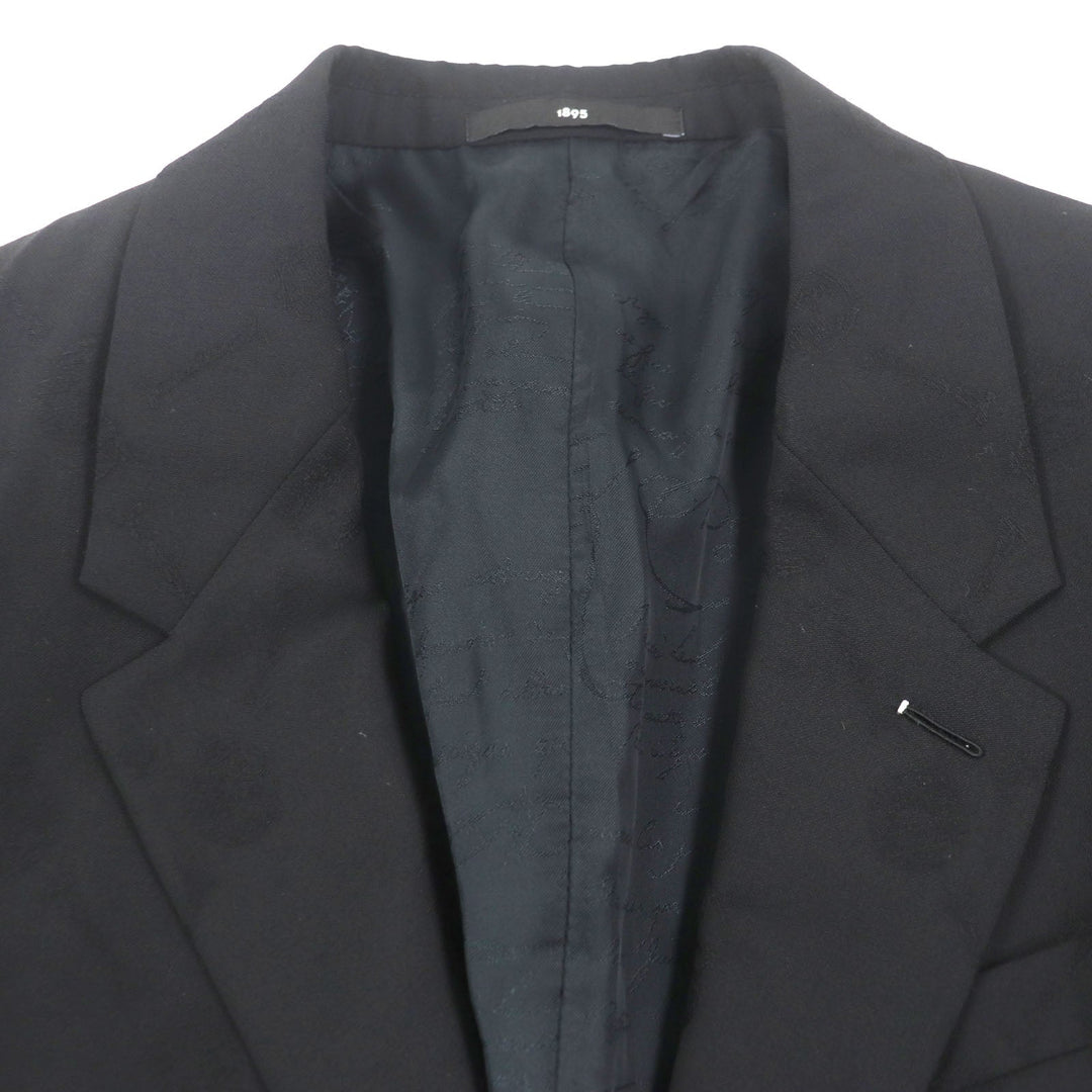 Berluti tailored jacket Outer: 100% wool, Lining: 100% cupra black mens 50 Used Authentic