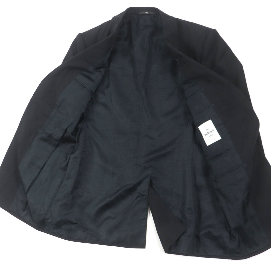 Berluti tailored jacket Outer: 100% wool, Lining: 100% cupra black mens 50 Used Authentic