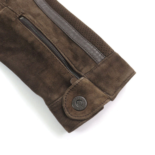 Dunhill leather jacket Main: Goatskin, Lining: 64% cotton, Lining: 36% cupra Brown mens XS Used Authentic