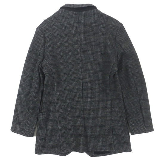EMPORIO ARMANI tailored jacket Outer material: 82% wool, Outer material: 18% cotton Dark gray mens 46 Used Authentic