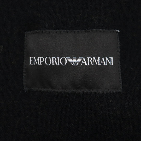 EMPORIO ARMANI tailored jacket Outer material: 82% wool, Outer material: 18% cotton Dark gray mens 46 Used Authentic