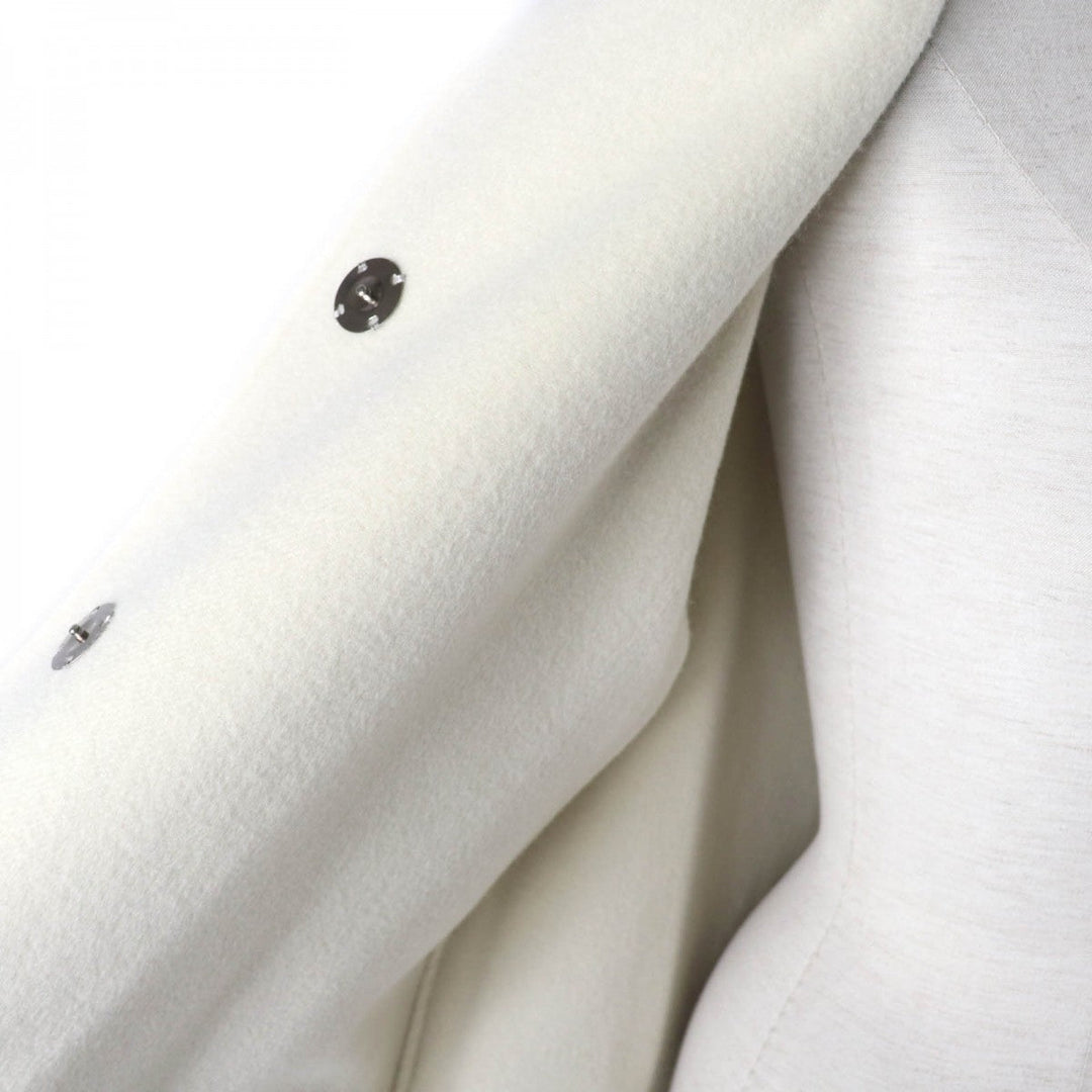 FOXEY coat 40197 Outer: 100% cashmere, Fur: Fox, Lining: 100% cupra Light gray Women 38 Used Authentic