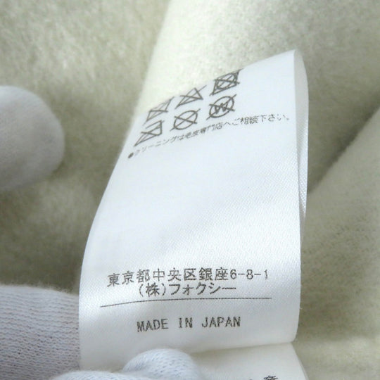 FOXEY coat 40197 Outer: 100% cashmere, Fur: Fox, Lining: 100% cupra Light gray Women 38 Used Authentic