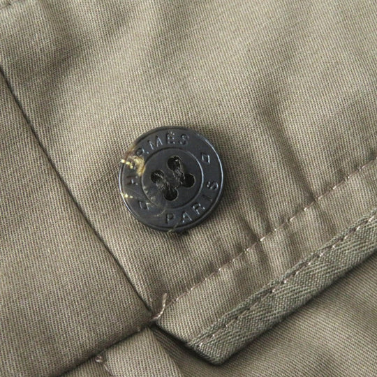 HERMES Pants 3H0426DN cotton Brown type 36