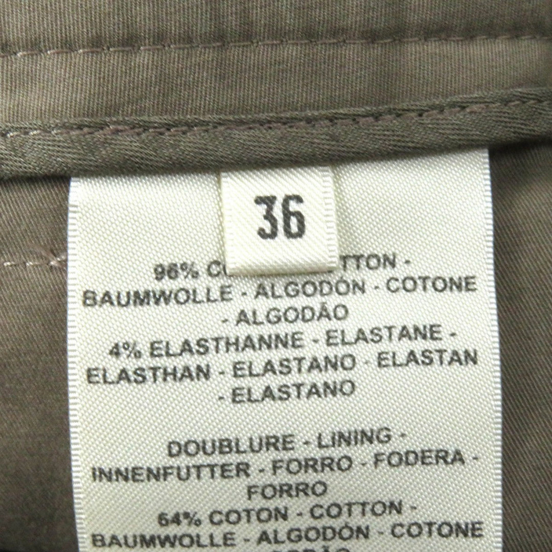 HERMES Pants 3H0426DN cotton Brown type 36