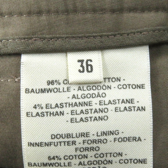 HERMES Pants 3H0426DN cotton Brown type 36
